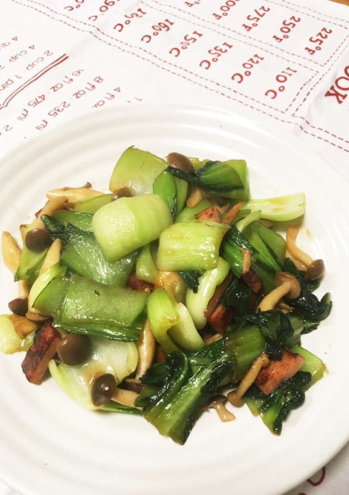 青梗菜と焼豚のささっと炒め-レシピのメイン写真