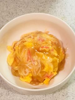 ふわふわのかに玉(カニカマ・天津飯)-レシピのメイン写真
