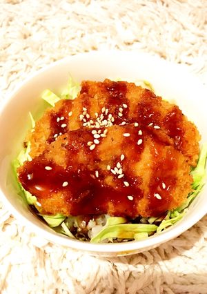 簡単♪冷めてもサクサク！ソース鶏カツ丼♡-レシピのメイン写真