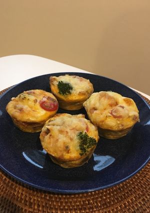 身近な食材で！食パンのミニキッシュ風-レシピのメイン写真