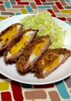 超簡単☆肉屋で見かけたハムエッグカツ-レシピのメイン写真
