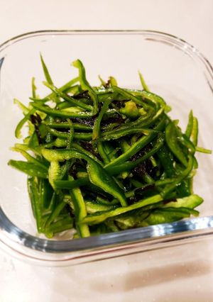 ピーマンの塩昆布和え-レシピのメイン写真