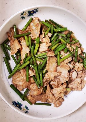 豚肉とニンニクの芽炒め！-レシピのメイン写真