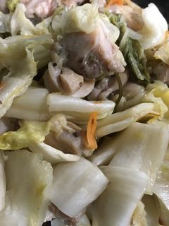 漬かりすぎた白菜の漬物と豚の炒め物-レシピのメイン写真