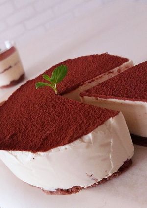 ティラミス風 濃厚レアチーズケーキ-レシピのメイン写真