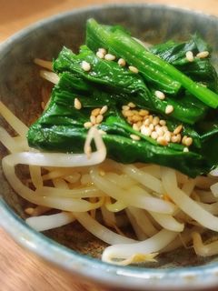 簡単♪もやしとほうれん草のお浸し☆-レシピのメイン写真