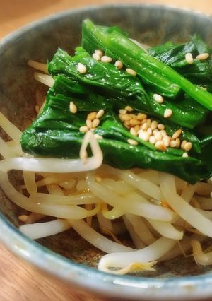 簡単♪もやしとほうれん草のお浸し☆-レシピのメイン写真