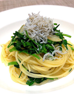 セリとしらすのスパゲッティ-レシピのメイン写真