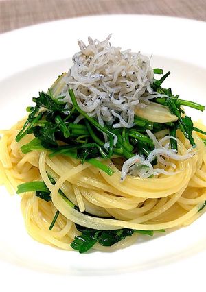 セリとしらすのスパゲッティ-レシピのメイン写真