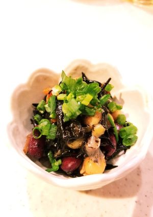 小鉢に最適！ひじきとお豆さんの梅煮◎-レシピのメイン写真