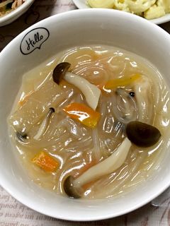 春雨スープ-レシピのメイン写真