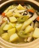くたくた野菜鍋●根菜中心ポトフ風な食感鍋