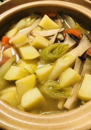 くたくた野菜鍋●根菜中心ポトフ風な食感鍋-レシピのメイン写真
