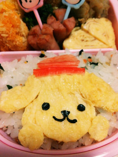今日のキャラ弁2/19(ポムポムぷりん)-レシピのメイン写真