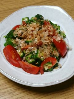 もう1品にオクラとプチトマトのポン酢和え-レシピのメイン写真