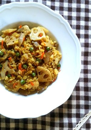 根菜ピラフ【柏市学校給食】-レシピのメイン写真