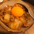 ひきにくとキムチのどんぶり