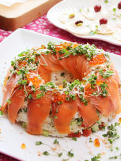 サーモンとクリームチーズの華やかごはん-レシピのメイン写真