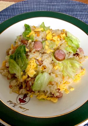 超簡単！レタスのあっさりチャーハン^_^-レシピのメイン写真
