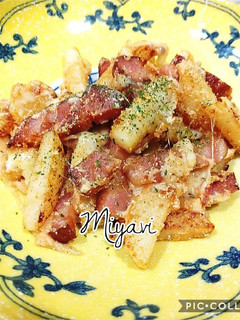 長芋とベーコンの明太チーズ炒め♡-レシピのメイン写真