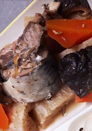 フライパンでOK！　寒干し大根とさば缶煮-レシピのメイン写真