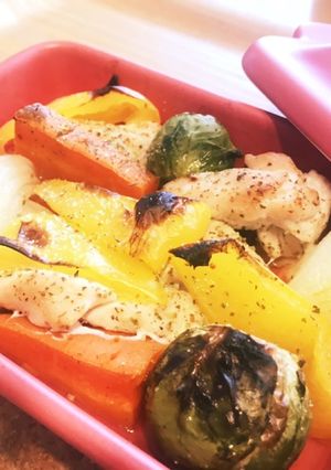 低糖質♪鶏ささみと彩り野菜グリル-レシピのメイン写真