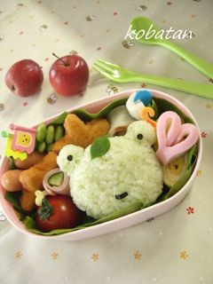次の日ケロリのお弁当(キャラ弁)-レシピのメイン写真
