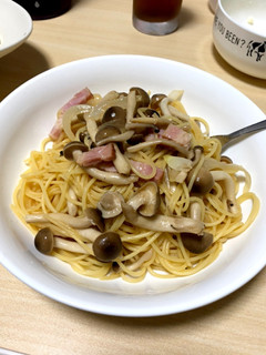 ベーコンときのこの和風パスタ-レシピのメイン写真