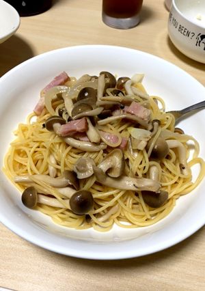 ベーコンときのこの和風パスタ-レシピのメイン写真