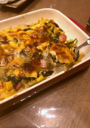 ほうれん草とコロコロさつま芋のグラタン-レシピのメイン写真
