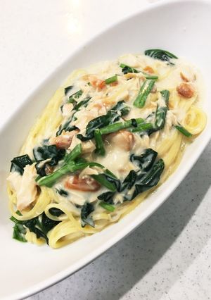 凄★サーモン＆ほうれん草のクリームパスタ-レシピのメイン写真