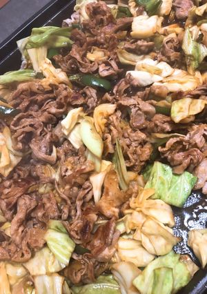 ホットプレートで回鍋肉な野菜炒め-レシピのメイン写真