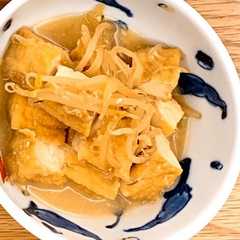 รูปของ 厚揚げともやしの味噌煮込み