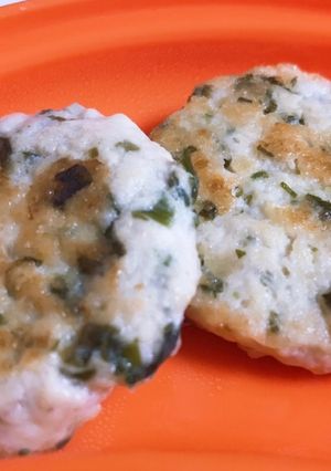 離乳食中期〜豆腐と鳥ミンチのハンバーグ♪-レシピのメイン写真