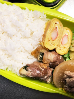 旦那弁当259♡豚肉の大葉チーズ巻き弁当-レシピのメイン写真