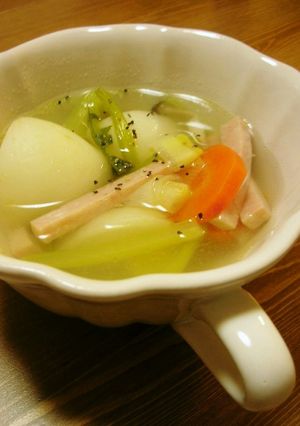 かぶとスパムのあっさりスープ-レシピのメイン写真