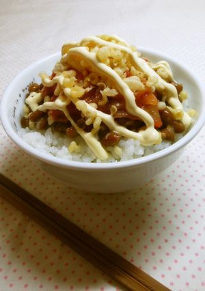 ズボラ　納豆キムチごはん-レシピのメイン写真