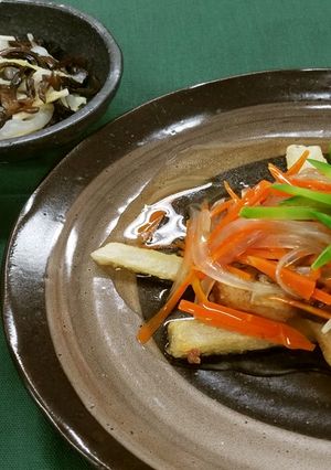 大根とぶりの甘酢あんかけ（腎臓病食）-レシピのメイン写真