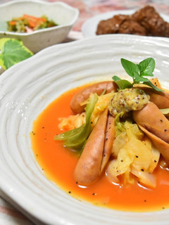 キャベツとソーセージの野菜スープ-レシピのメイン写真