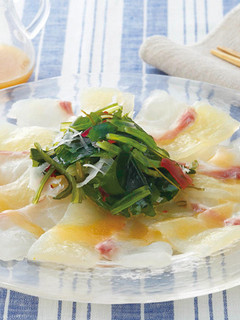鯛とこんにゃくのカルパッチョ-レシピのメイン写真