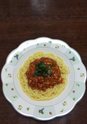 トマトソースを使ったタラのスパゲティー-レシピのメイン写真