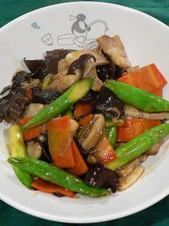 豚バラ肉とグリーンアスパラの中華炒め-レシピのメイン写真