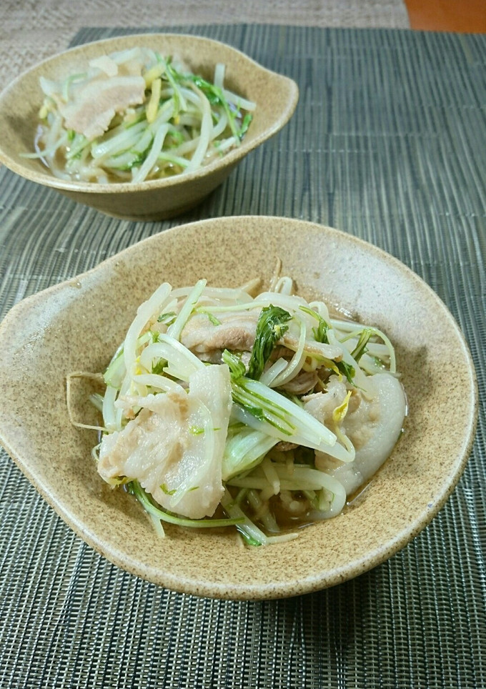 豚肉と水菜のさっと煮-レシピのメイン写真