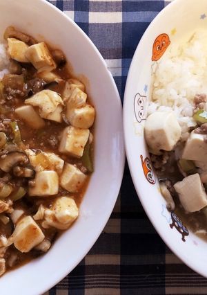 子供と食べる麻婆豆腐(ライス)-レシピのメイン写真