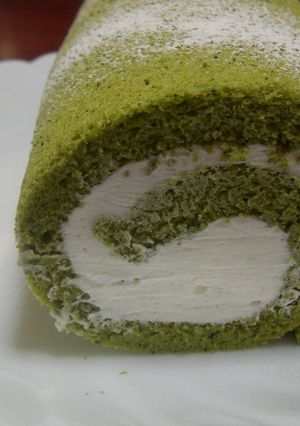 抹茶シフォンロールケーキ-レシピのメイン写真