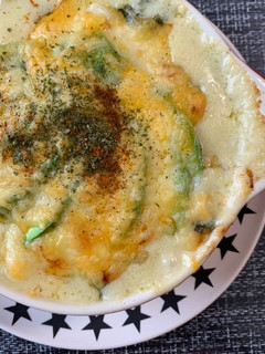 白菜とサラダチキンの豆乳クリームグラタン-レシピのメイン写真