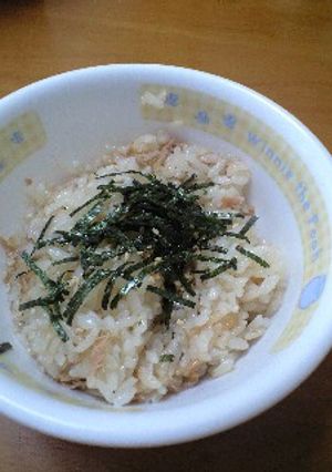 なめたけとツナのおこわ-レシピのメイン写真