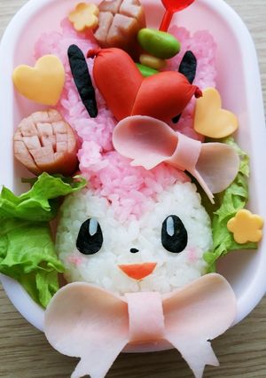 キャラ弁　イーブイ派生　＊ニンフィア＊-レシピのメイン写真