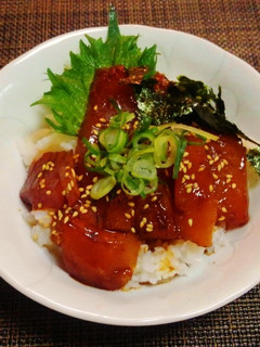 韓国風鮪漬け丼♪~♪-レシピのメイン写真