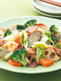 冬野菜の柚子こしょう炒め-レシピのメイン写真